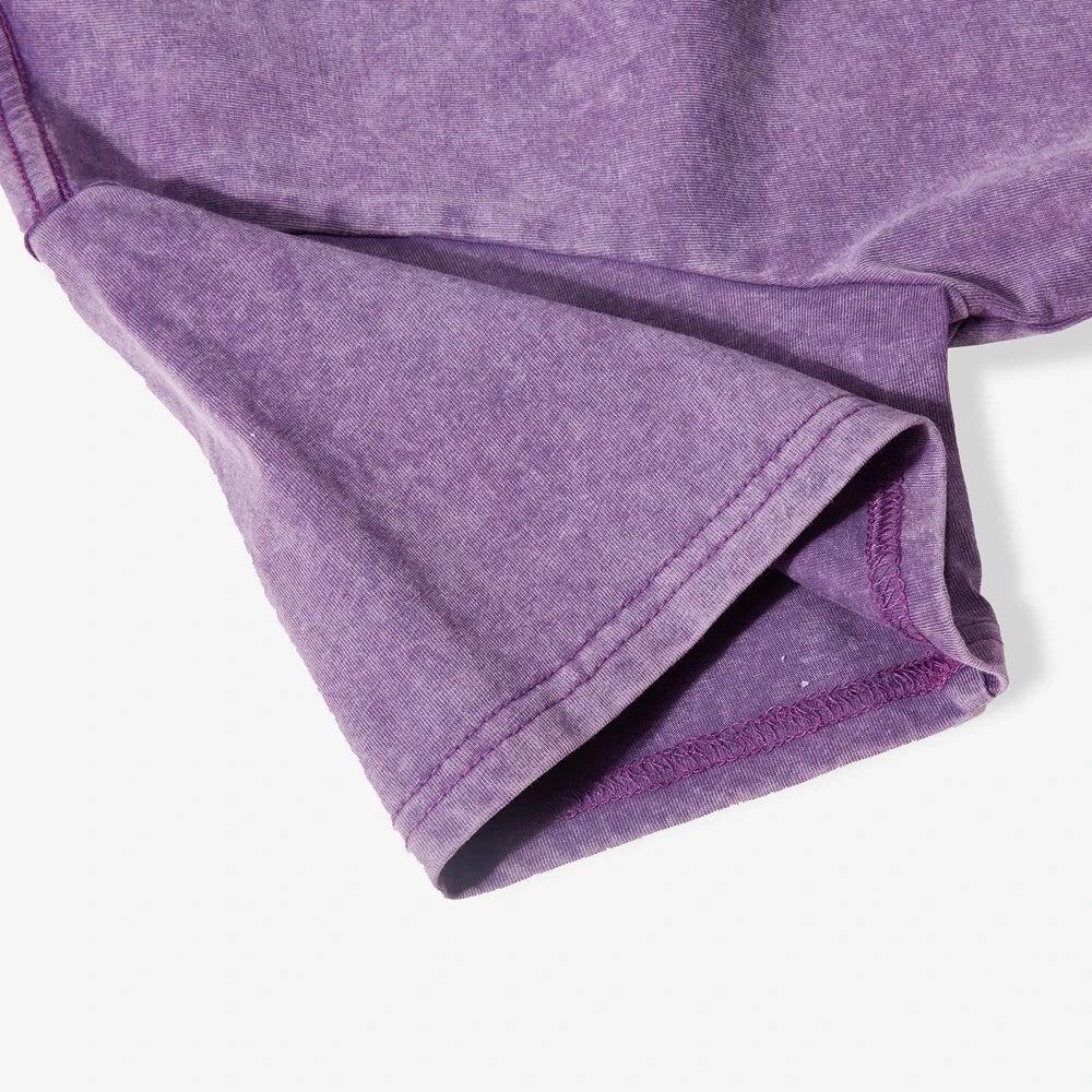 “Solid Washed Cotton Crop Tee – Soft, Slim & Retro-Cool”