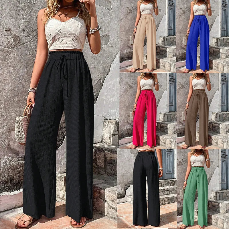 High Waist Wide-Leg Pants