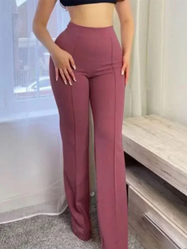 Flare Pants Bell Bottom Trousers | Slim Fit 