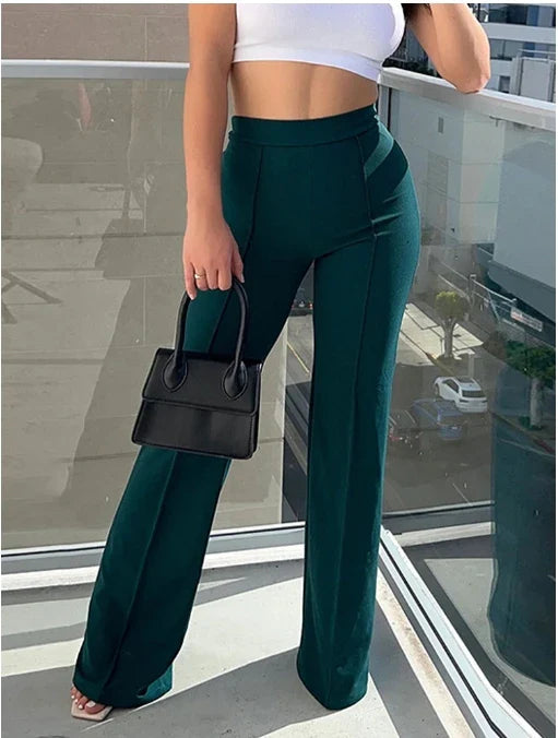 Flare Pants Bell Bottom Trousers | Slim Fit 